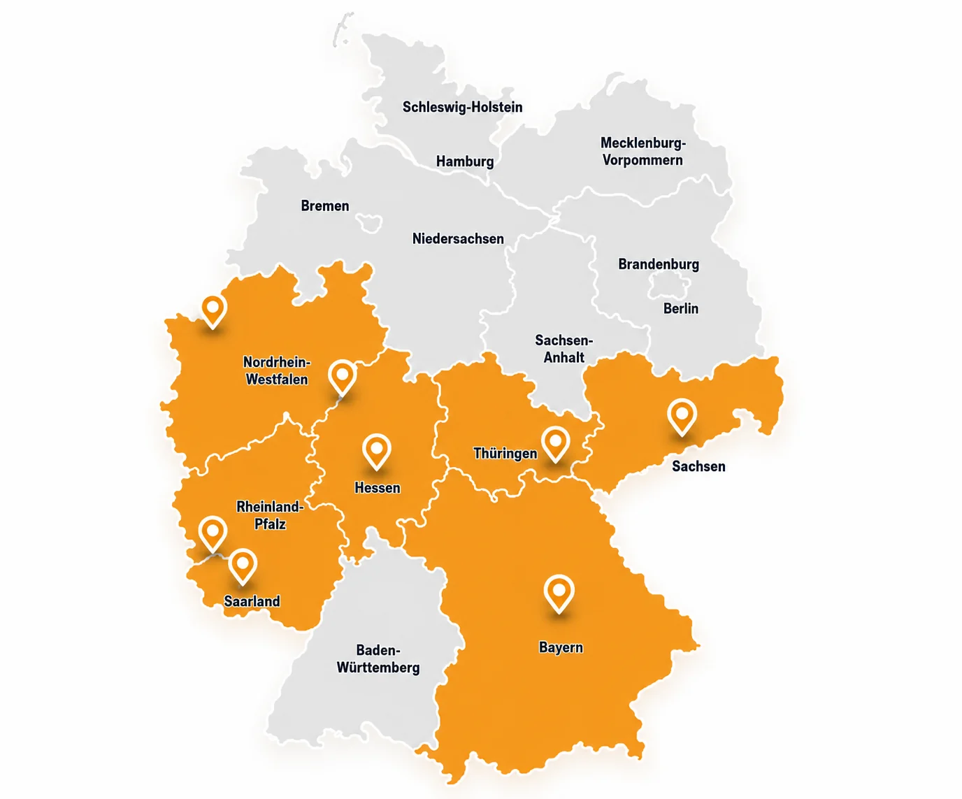 AlickiBau Referenzkarte Deutschland
